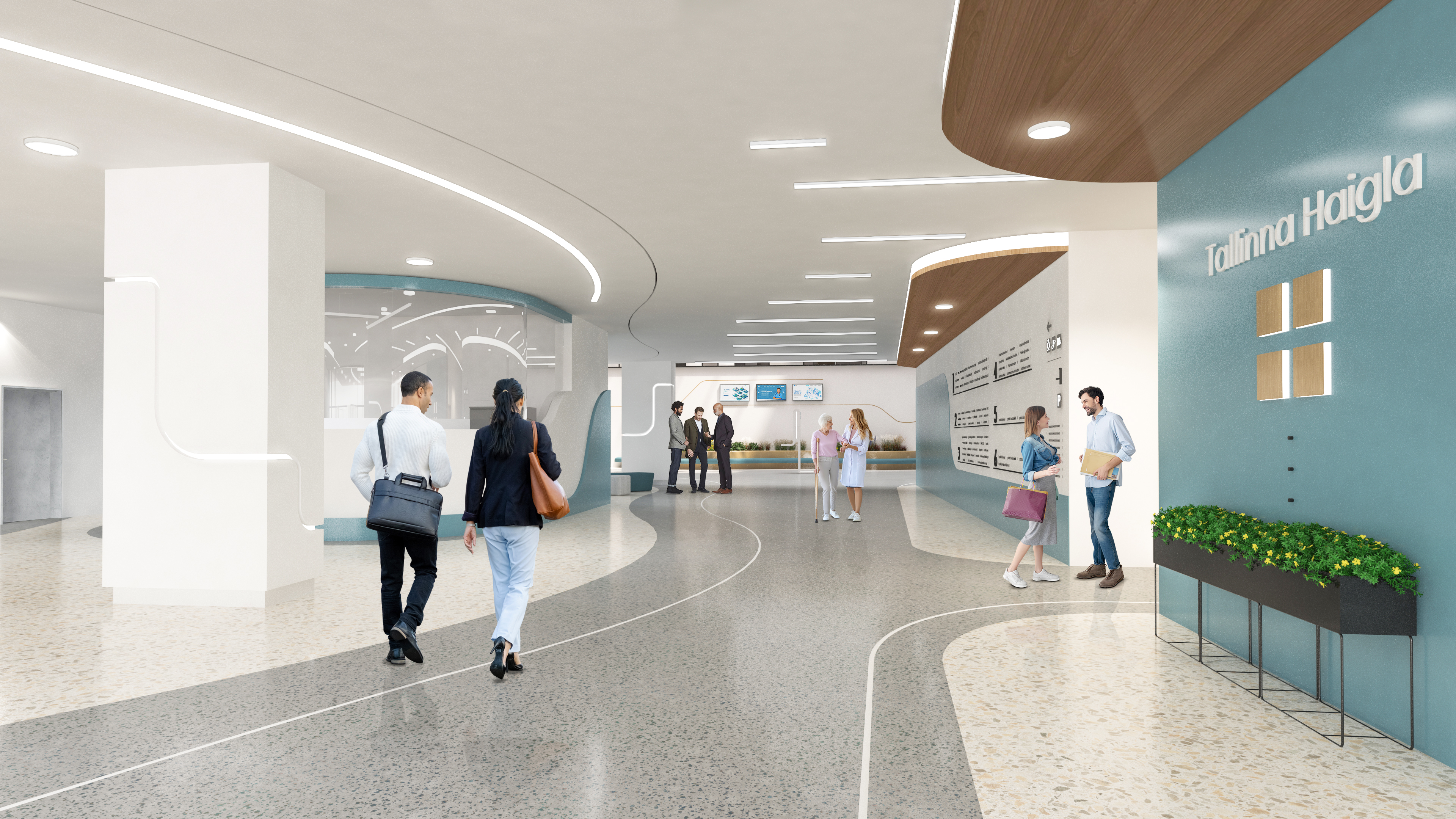 Tallinn Hospital — javni prostor kompleksa